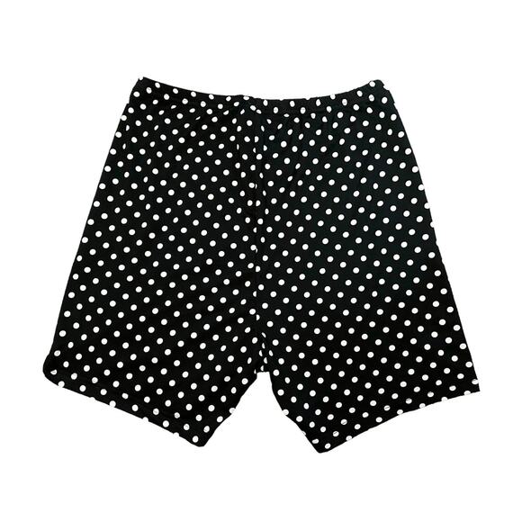 Bloomchic Black White Polka Dot Elastic Shorts Womens Size 10 - Picture 7 of 7